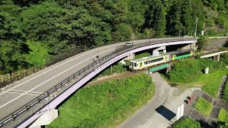 只見線　早戸駅　福島県大沼郡三島町　霧幻峡の渡し