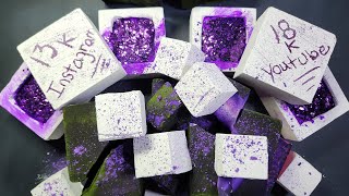 18K \u0026 13K Celebration | Dyed Chalk Blocks I Glitter Bombs I Fresh Chalk | ASMR I Oddly Satisfying