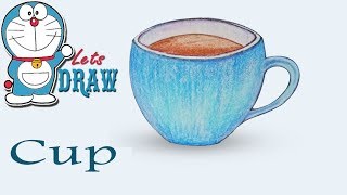 How To Draw Tea Cup step by step (very easy)  || drawing || art video