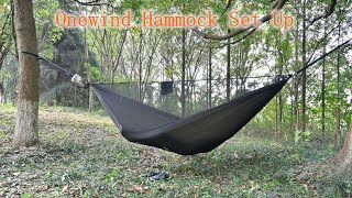 How to Set Up Onewind Outdoors Double Camping Hammock with Mosquito Net