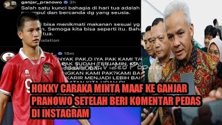 Hokky Caraka Minta Maaf ke Ganjar Pranowo Setelah Beri Komentar Pedas di Instagram