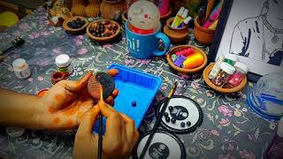 Terracotta painting and assembling | Terracotta jewellery  making tutorial | KalaiMagal_Studio