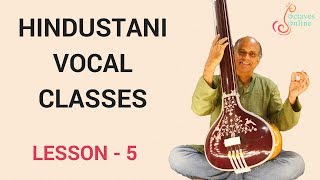 Hindustani Vocal - Lesson 5 - Raag Bhairav Alankars Part 1