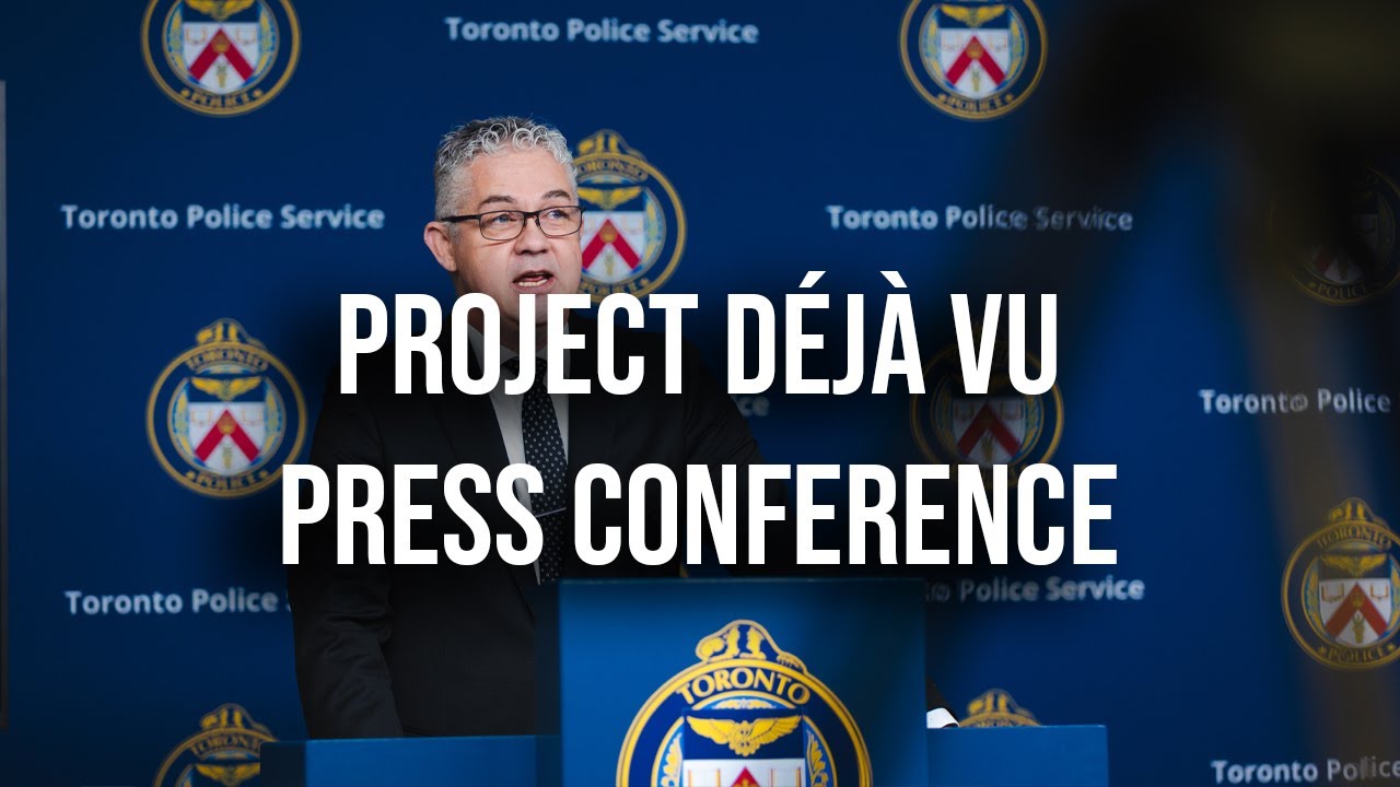 Torontopolice News Conference Project Déjà Vu Youtube