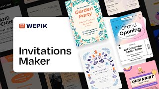 How to Make Stunning Invitations with Ease - Invitation Maker Tutorial | Wepik