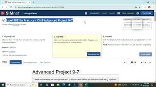 Excel 2021 In Practice - Ch 9 Advanced Project 9-7 | SIMnet Assignment hep Guide Step by Step |2024