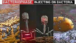 Bacteriophage Injecting DNA into Bacteria 🦠 3D Animation