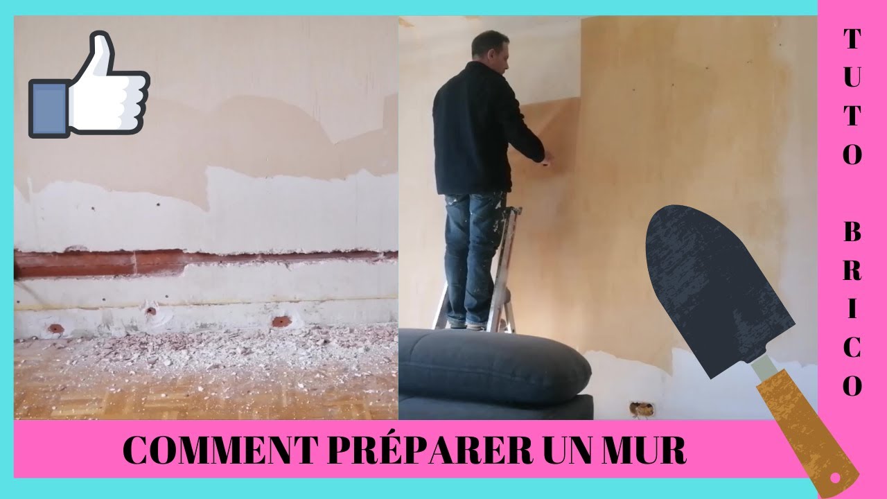 Comment Préparer Un Mur Avant Papier Peint Ou Enduire Pour Peinture ...