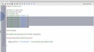 Flash AS3 List Component Tutorial: Listing selectable items