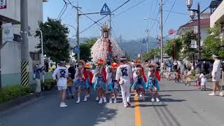 秩父川瀬祭り上町笠鉾引き回し2021年7月20日