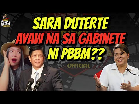 SARAMAO DUTERTE HINDI NA DAW TATANGGAP NG KAHIT ANONG POSISYON SA GABINETE NI PBBM??