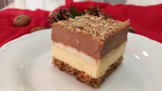 Kolač koji morate probati-Kremasti trostruki užitak sa čokoladom i orasima-A creamy triple delight