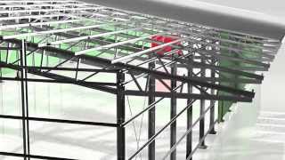 3D View of an Astra Industrial Building | Frisomat - Steel Building Constructions