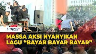 Saat Polisi Langsung Beri Imbauan Kala Massa Demo 'Indonesia Gelap' Nyanyikan Lagu Bayar Bayar Bayar