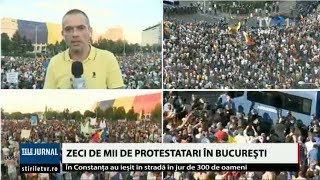 #MitingulDiasporei: Zeci de mii de oameni protestează în întreaga ţară