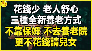 三種全新養老方式：不靠兒女，不去養老院，更不花錢請保姆，花錢少，老人舒心，值得所有退休人士借鑑。#晚年生活 #中老年生活 #為人處世 #生活經驗 #情感故事 #老人 #幸福人生