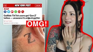 The Tiktok Gen Z Tattoo Just Took A Dark Turn...