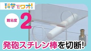 【自由研究】発砲スチレン棒を切断してみよう！