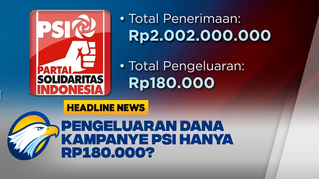 Pengeluaran Dana Kampanye PSI Hanya Rp180 Ribu, Bawaslu: Tak Logis ...