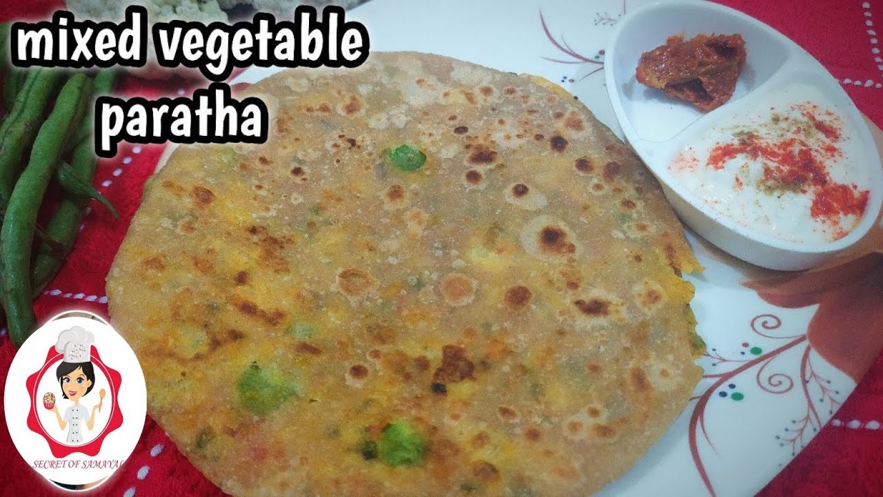 Mix Veg Paratha Recipe Tamil | Mixed Vegetable Paratha | Veg Stuffed ...