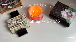 $325 First Cash Envelope Stuffing of January 2025 no. 1 | Sahm life | Kids budget binder