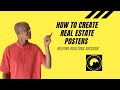 Create Real Estate Poster Using Canva | Real Estate Marketing Strategies | Clueless Realtor