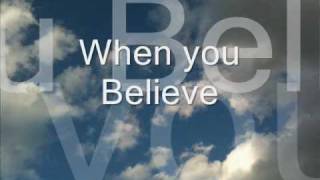 Mariah Carey and Whitney Houston sing...When you Believe