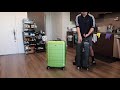 how to use showkoo expandable hardshell luggage sets