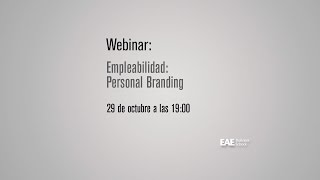Webinar Empleabilidad: Personal Branding