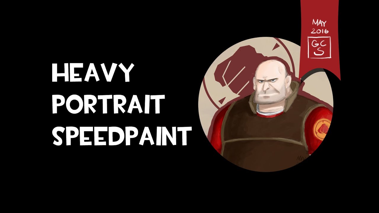 Tf2 Speedpaint Heavy Portrait Youtube