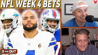 NFL Week 4 Bets: Dolphins-Bills, Ravens-Browns, Patriots-Cowboys, Falcons-Jaguars | 3 & Out