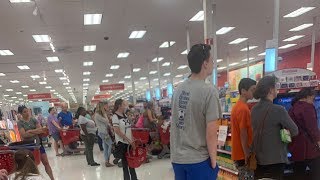 Target registers down in stores around the country