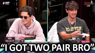 Bryce Hall GOES ALL IN In A $16,000 Poker Hand @HustlerCasinoLive