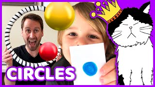 ⭕️ CIRCLES! | Post Malone (Cover) | Mooseclumps: Home Edition | Learn Shapes Song for Preschool