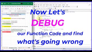Learning Excel Macros 32 - Debugging 03 Finding Bug Correction of Logical Errors with Dynamic Arrays