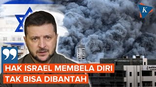 Presiden Ukraina Zelensky Bela Israel Perangi Hamas