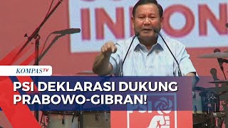 Berterima Kasih Atas Dukungan PSI, Prabowo Subianto Sebut Ingin Lanjutkan Perjuangan Jokowi!