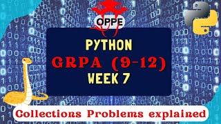 Python Week-7 | GRPA 9-12