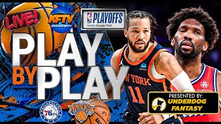 Knicks vs Sixers NBA Playoffs Game 5 Play-By-Play & Watch Along | Presented By: UnderDog Fantasy  |