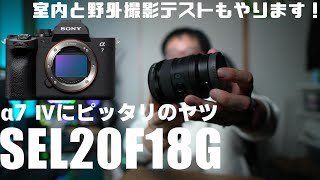 【カメラ】 α7 IVにピッタリなレンズ 「SEL20F18G」を紹介！ フルサイズの20mm F1.8は最高！