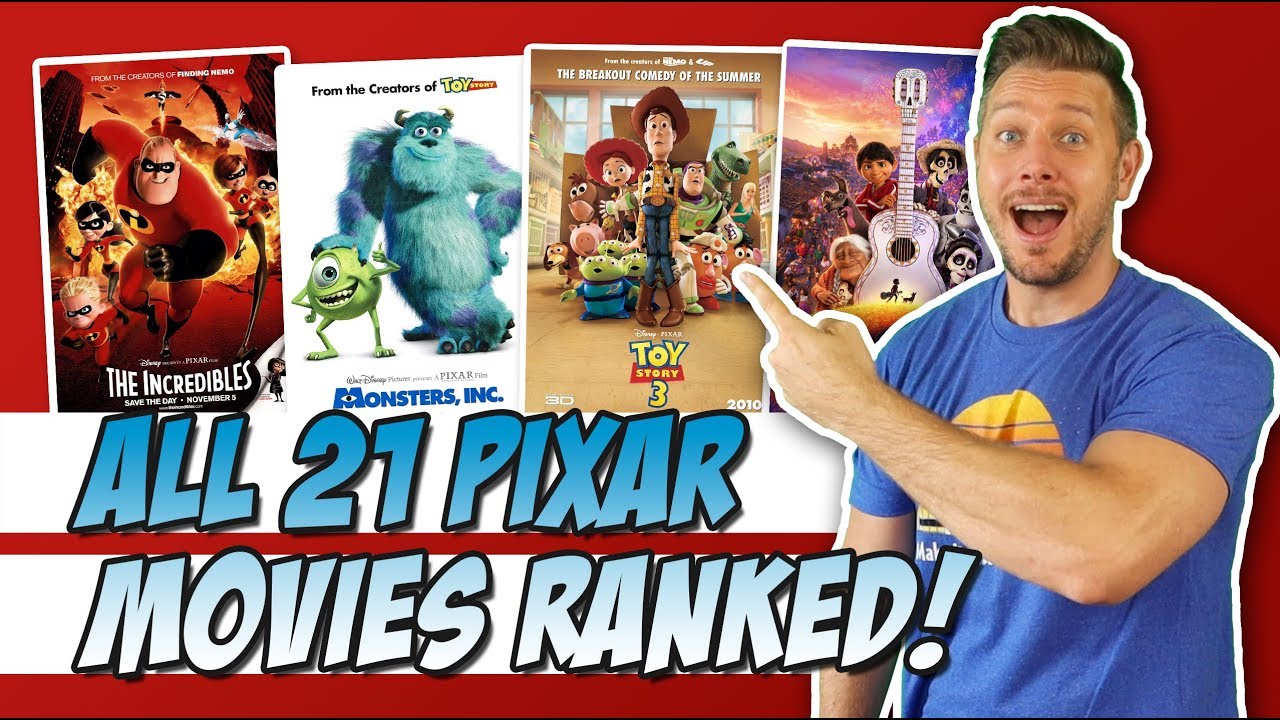 All 21 Pixar Movies Ranked! - YouTube