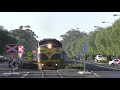 trains travelling down the middle of the main street wycheproof victoria australia