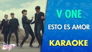 V One - Esto Es Amor (Karaoke) | CantoYo