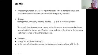 PROGRAMMING IN C | Formatted and Unformatted Input/output functions