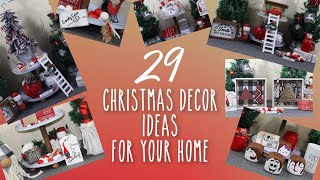 29 New DIY Christmas Decor Ideas | Farmhouse | Tiered Tray | Christmas DIY