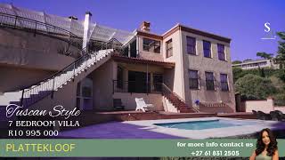 Tuscan Style Villa Paltterkloof  R10 995 000