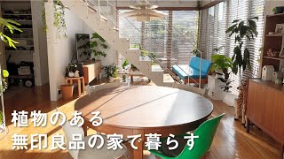 【ルームツアー】デザイン性豊かなミッドセンチュリーモダンスタイル﻿ | 植物に囲まれた無印良品の家 | 家族4人暮らし | room tour