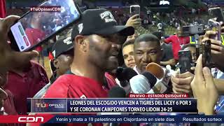 Albert Pujols rinde primeras declaraciones tras campeonato de los Leones del Escogido