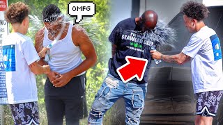 Squirting On Thugs In The Hood Prank GONE VERY WRONG!