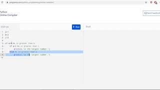 IF statement: finding largest among three numbers (python)